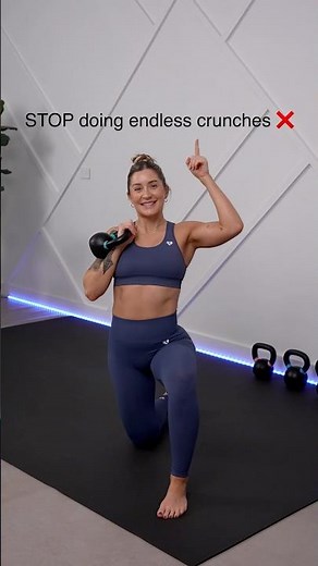 STOP doing endless crunches ❌ Try these functional kettlebell exercises instead!