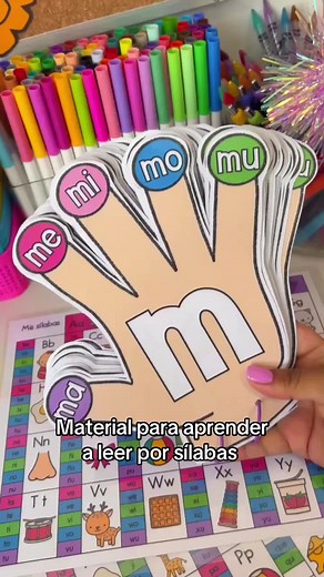 Material didáctico para aprender a leer por sílabas en niños