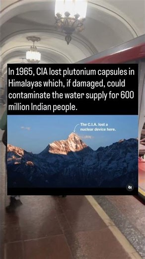 The CIA Plutonium Capsules Lost in the Himalayas 😳 #shorts