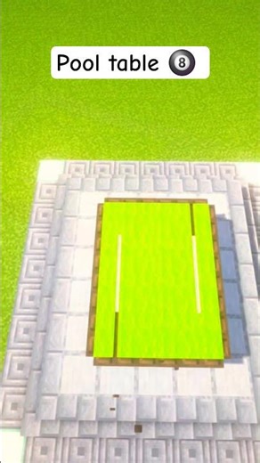 Minecraft pool table 🎱 #krish