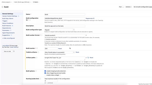 TeamCity使用功能相关- Build Coniguration