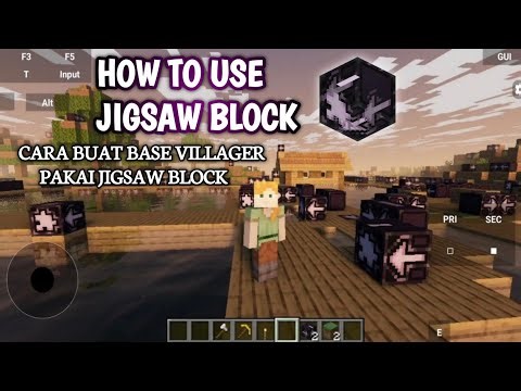CARA CEPAT BUAT BASE VILLAGER PAKAI JIGSAW BLOCK DI MINECRAFT JAVA | ZALITH LAUNCHER