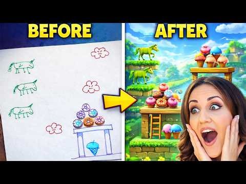 Turn Paper Drawings Into Playable Video Games | PIXICADE Compilation Part 2