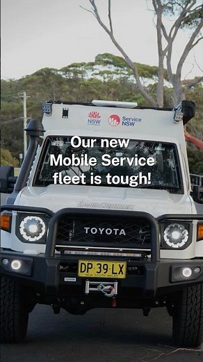 The new Service NSW fleet is tough! 🚐✨