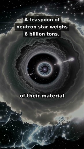 A teaspoon of neutron star weighs 6 billion tons #Shorts