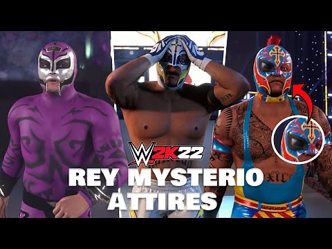 WWE 2K22 All Rey Mysterio Variants *Attire & Entrances