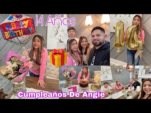 Cumpleaños #14 De Angie 🥹🌷Algo Sencillo Pero Con🫶Ya Falta Poco Para Sus 15 Años / El Tiempo Vuela