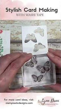 Stylish Card Making with Washi Tape #cardmaking #stampinup #simplecards #embossing