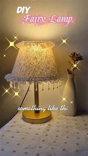 DIY Lamp Makeover ✨🎀 #diyprojects #diy