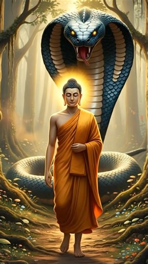 The Calm Buddha And The Angry Monk #buddha #gautambuddha