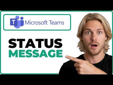 How To Set A Status Message In Microsoft Teams App (Working 2026)
