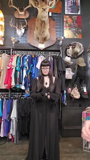 Persephone agreed to try on our vintage 'My Double' dress form, even though it looks like a death trap | Abernathy's