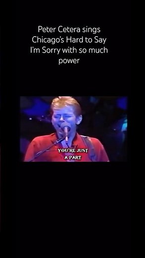 Peter Cetera sings Chicago’s Hard to Say I’m Sorry with so much power #shorts #chicagotheband #80s