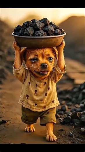 A hard working dog 🥲🥲 #aistory #vairalshort #animals #sadstory #hardwork