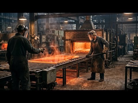 How Safety Glass Was Tempered — Inside a 1950s Automotive Glass Factory Full Process