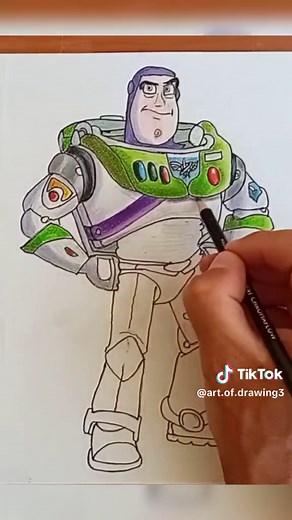 Cómo Dibujar a Buzz Lightyear de Toy Story