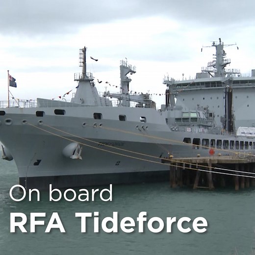 RFA Tideforce was officially welcomed into the Royal Fleet Auxiliary this week 👏 The 39,000-tonne fleet replenishment tanker is the latest of what are the four biggest ships in service with the RFA ⚓ Here's a look at what she can do 👇👀 For more on this story 👉 https://www.forces.net/news/services/navy/rfa-tideforce-new-vessel-joins-royal-fleet-auxiliary | Forces News