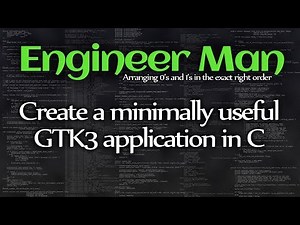Create a minimally useful GTK3 application in C