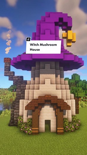 Witch Hut Build Tutorial in Minecraft | Spooky Witch House Design