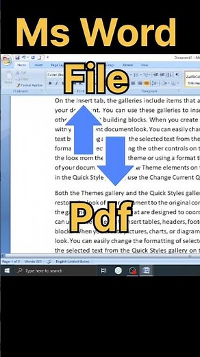 How to convert word file to pdf #msword || Ms word tips and tricks