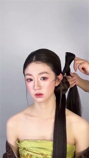 Learn this new Chinese-style low cut hairstyle tutorial in 30 seconds#New Chinese-style ha