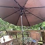 ABCCANOPY OLEFIN® 5-Year Non Fading 9FT Patio Umbrella Replacement Canopy Only (Gray Stripe)