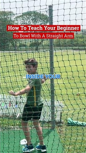 A BRILLIANT way to teach your beginner bowler. #YouthCricket #juniorcricket #kidscricket