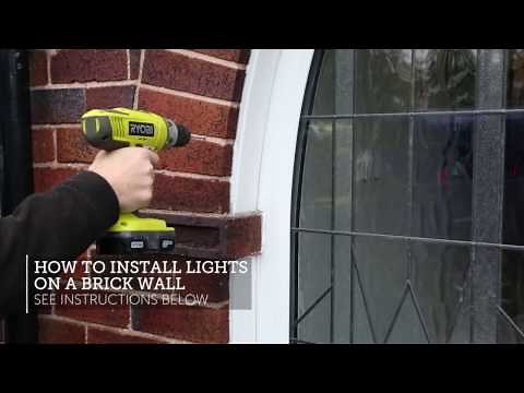 How To - Install Christmas Lights on a Brick Wall