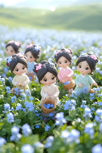 The Indigo Courtyard – A Day of Dyeing and Friendship💙💙 #3danimation #clothsimulation