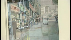 Hundreds of pictures of Birmingham, taken by an amateur photographer in the 1950's and 60's have been discovered, hidden in a cupboard and used as the inspiration for new artwork. | BBC Birmingham