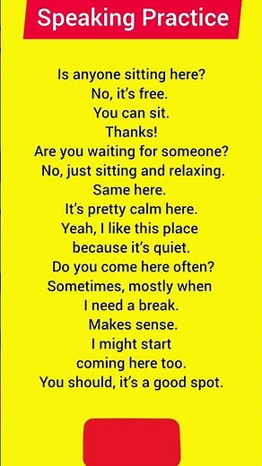 A natural English conversation practice between two people meeting | Speaking Practice #learnenglish