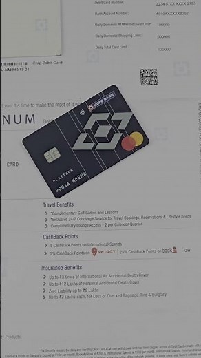 HDFC Platinum Debit Card