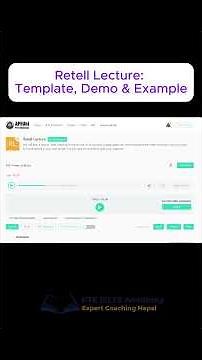 PTE Retell Lecture – Simple Template + Example 🎙️