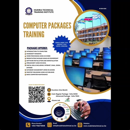 Essential Computer Skills Training at Mukiria Technical