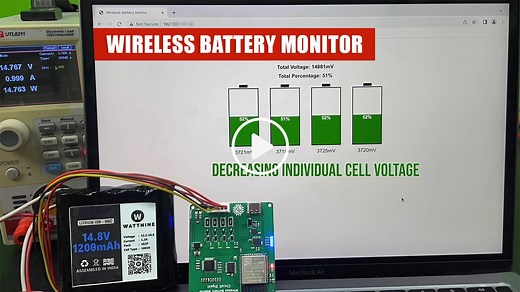 Wireless Battery Monitoring System for Lithium Battery Packs