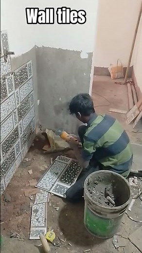 Techniques installation floor tiles | Preparing floor and wall for tiling-271#shorts #short #tiles