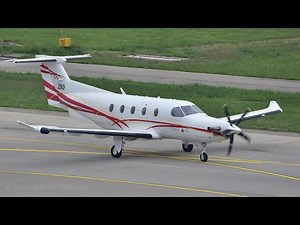 Irish Air Corps Pilatus PC-12 at Zürich-Kloten (with live ATC)