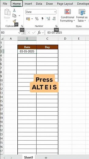 Automate Dates with Weekday Names in Excel: TEXT, SEQUENCE, WORKDAY #excel #exceltricks #shorts