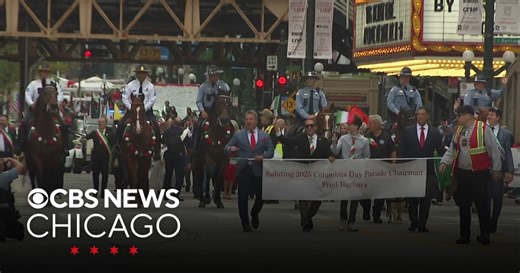 73rd annual Columbus Day Parade held in Chicago Loop