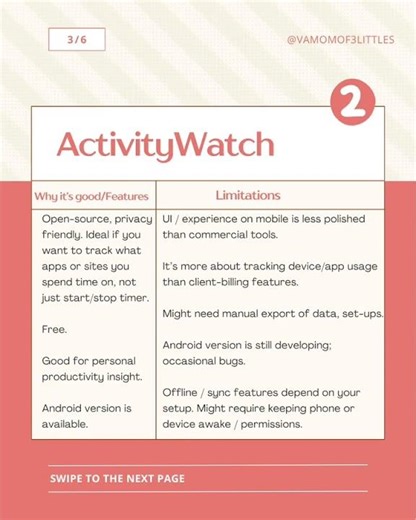 3 Best Free Time and Productivity Tracker