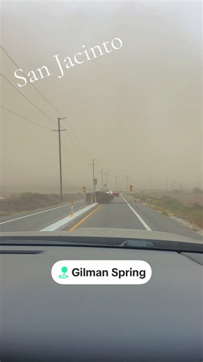 San Jacinto Sandstorm: Windy Conditions at Gilman Spring