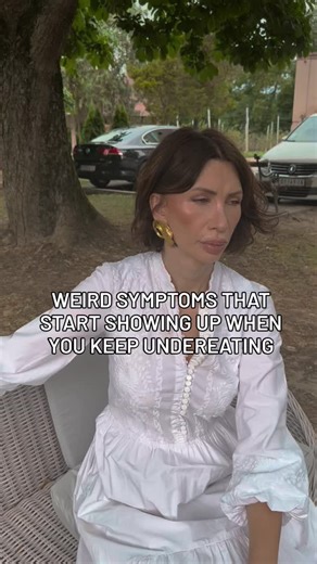 Lada on Instagram: "Most people think undereating just means “feeling tired” or “being hungry.” But in reality, your body is way more sensitive than that and if you’re constantly under-fueling, it starts screaming for help in subtle but serious ways. Here are some weird (but common) signs your body might be running on empty: 1️⃣ Your period disappears — even if you’re not underweight. Your body sees low fuel as a survival threat and shuts down anything “non-essential” — like your menstrual cycle