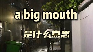 a big mouth是什么意思