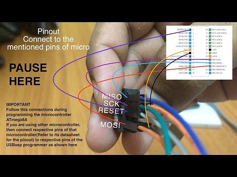 Tutorial:How to burn/program a hex file to a AVR microcontroller using USBasp, Burn-O-Mat