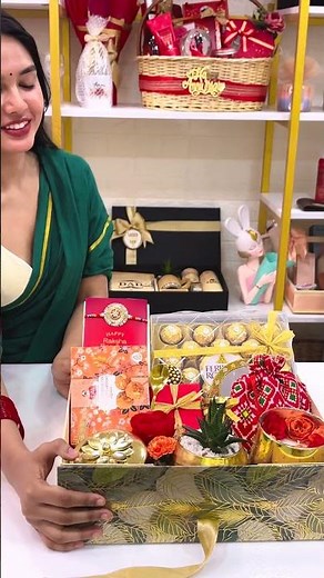 Luxury Raksha Bandhan Hamper for Your Sister 💛 | Golden Gift Box by Angroos Gifts