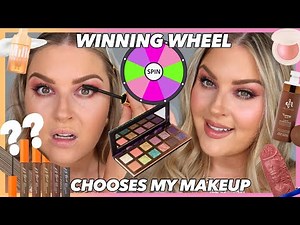 WINNING WHEEL Chooses My Makeup 🎡 Full Face Random Makeup Challenge