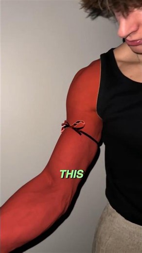 Secret Vein Pop Trick 💪🏻(No Exercise) 🤯