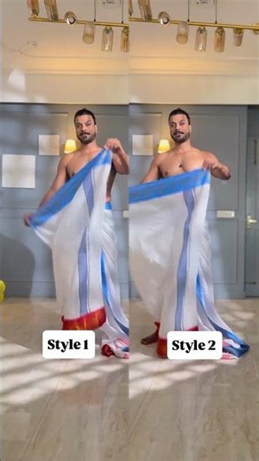 Dhoti draping style 1 or 2 ?