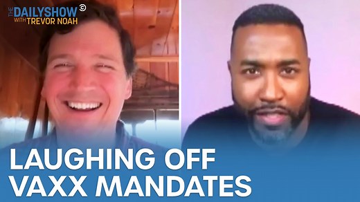 Laughing off this gotcha moment with Tucker Carlson | The Daily Show