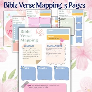 Bible Verse Mapping Template, Bible Study Guide (digital Download) - Etsy